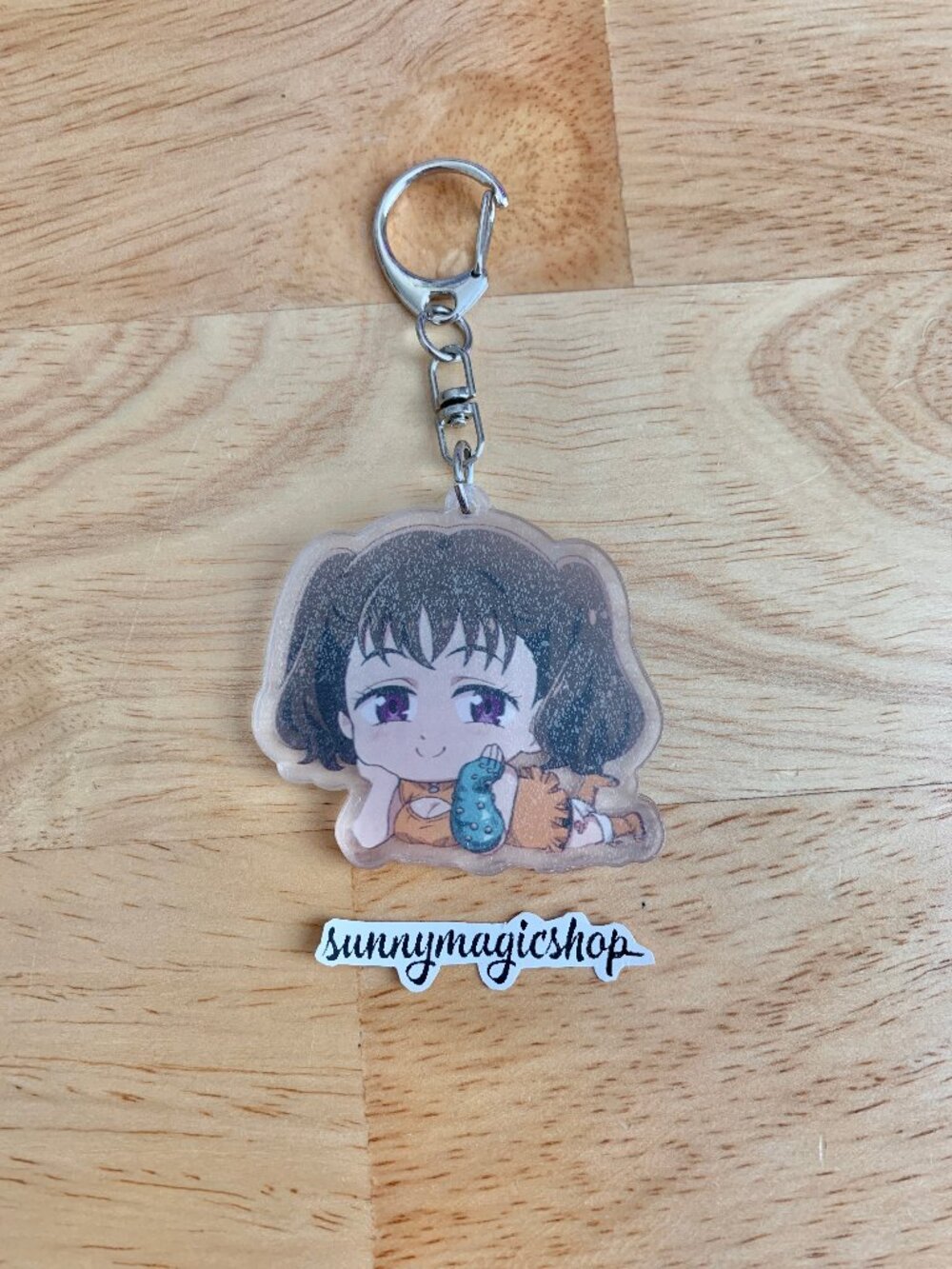 Seven Deadly Sins Anime Acrylic Keychain Diane Giant Clan Earth Pigtails